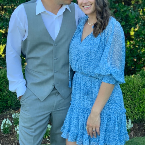 Baby Blue LOVESTITCH Dress Medium ~ worn once! - Picture 3 of 9